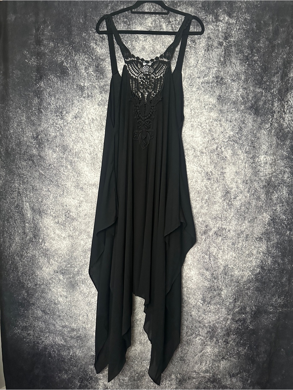 Black Flowy Razorback Dress - Picture 2 of 4